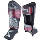 Протектори за крака - 8 WEAPONS Shin Guards Hanuman Yant - Black/Red